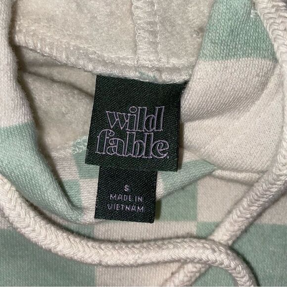 Wild Fable Checkered Unisex Hoodie Size Small - Picture 3 of 3